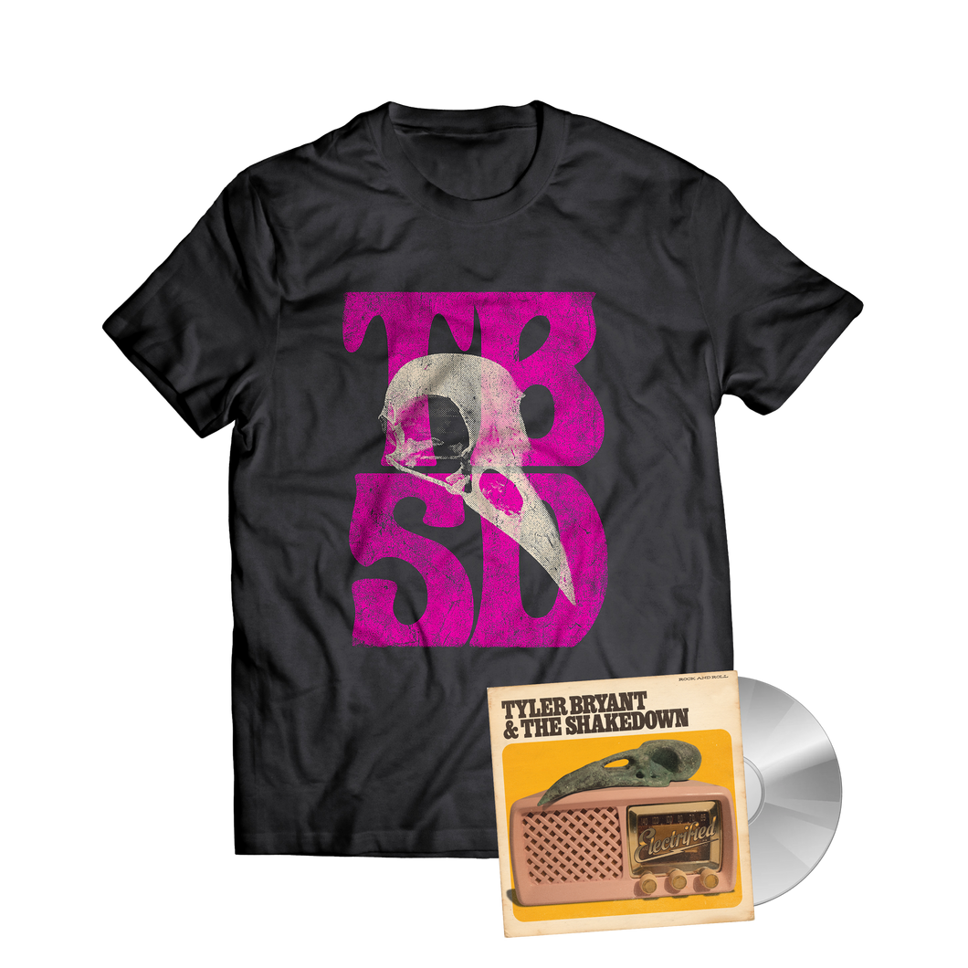 Pink Skull Tee  / Signed CD Bundle